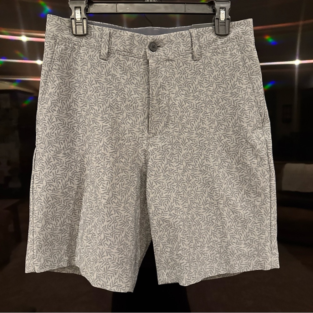7 Diamonds Light Gray Patterned Men's Shorts